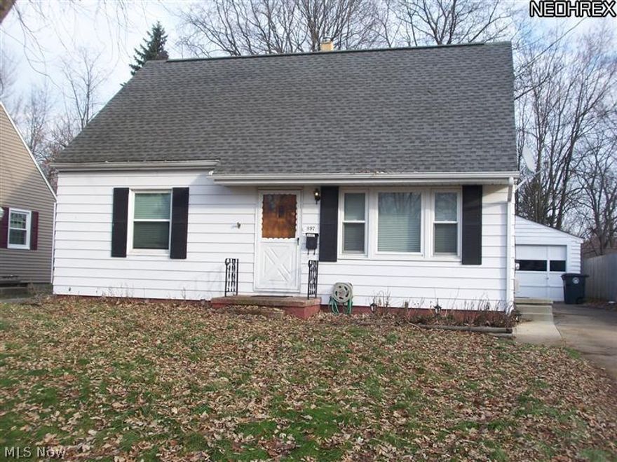 Welcome to this wonderful move in ready cape cod with finished basement.  The 30x15 recreation area is a family room and eating area.  This 3 bedroom 2 full bath home has approximately 1600+ square feet of living space.  An oversized eat in kitchen has granite counter tops and a ceramic floor.  The many updates include windows, roof, furnace, a/c, refrigerator, baths, some carpeting, and more.  The master bedroom is 32x12!!  There is also ample storage, glass block windows, and a garage.  The large rear yard has a patio, and is privacy fenced.
