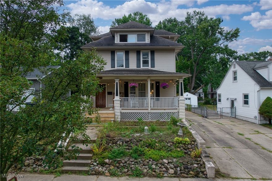 Welcome to this charming 4-bedroom century home in Akron’s Highland Square, where historic character meets modern updates. Full of warmth and original craftsmanship, this home has been thoughtfully improved over the last few years.
Step into the spacious kitchen featuring new quartz countertops (2021), painted cabinets and walls, refrigerator (2022) and dishwasher (2022), and brand-new laminate flooring (2025). The dining and living rooms highlight the home’s original Shaker-inspired oak woodwork, built-ins, and fireplace mantle, now complemented by refinished and stained hardwood floors (2020) and freshly painted walls.
Upstairs, all bedrooms and the hallway continue the same refinished hardwood floors and fresh paint. The bathroom has been fully refreshed with new porcelain tile flooring (2025) and a new shower (2025). The finished third-floor bedroom offers extra living space, a private retreat or art studio.
Additional updates include new light fixtures and ceiling fans throughout, a replaced section of wood fencing (2022), and central air with digital climate control. Outside, enjoy the roomy front porch, landscaped yard, and private back deck—perfect for summer evenings or entertaining.
Just minutes from Highland Square’s restaurants, coffee shops, library, and farmers market, this home blend's location, charm, and updates in one beautiful package. Schedule your showing today!