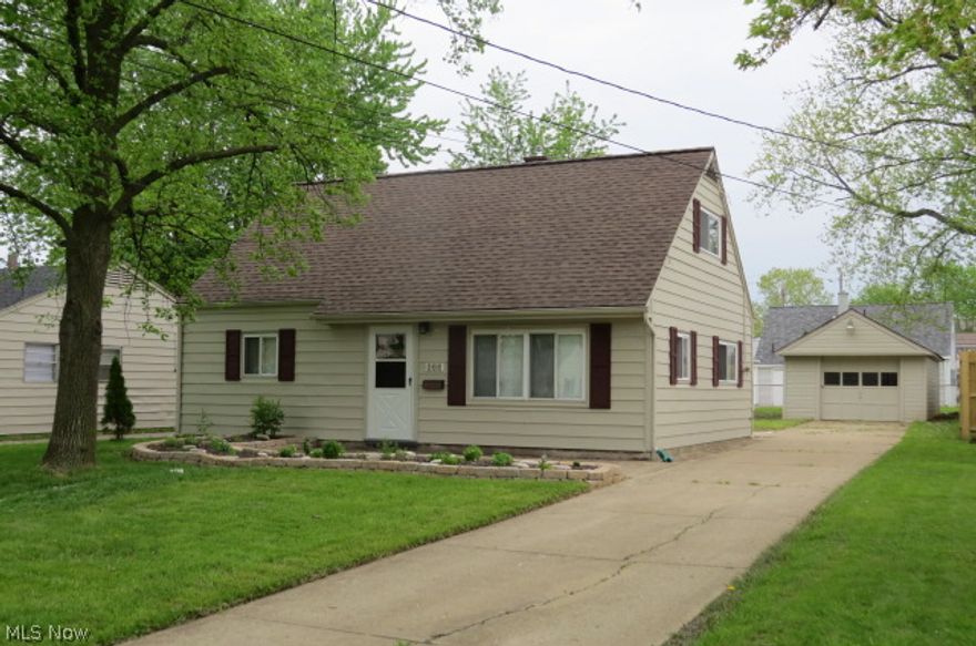 Wow! Upgraded 1.5 story Bungalow. Newer Carpeting in living room and downstairs bedrooms. Newer vinyl flooring in bathroom and kitchen. Newer Kitchen cabinets. New roof, furnace and A/C in 2011. Upstairs with half bath and refinished hardwood floors in bedroom and 15x14 bonus room. Bonus room could be used as 4th bedroom, office or computer room. Front and back patios. Nice back yard with chain link fencing. Single car detached garage. A must see move in ready home just off Root Rd. See Feature sheet for partial list of Upgrades