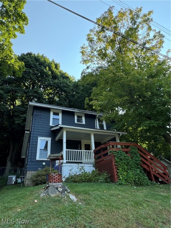 Just In Time for your first home, This 2 story, 2 bedroom home has a large back yard, partially fenced. 1 car garage, central air on the main floor. Laundry and Full bath on main floor. Some updates include a spacious covered front porch, fresh paint and some minor kitchen upgrades. Don't miss out on your chance for your first home!