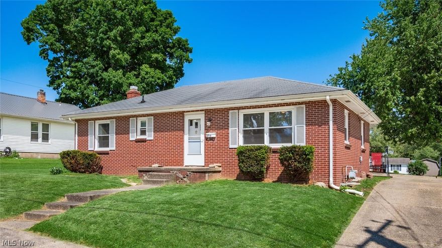 Cozy brick ranch located on three lots in the heart of Dresden. This home features three bedrooms and one full bath on the main level. A full basement with a half bath, laundry and an abundance of space for storage. New windows in 2022. The oversized two car detached garage had the roof replaced in 2023. The garage comes complete with a work bench and room for more storage. The property features a concrete pad and full hook-up for a mobile home/camper behind the home. This home is located in Tri-Valley Schools and is 1.1 mile away from main campus. Access to SR-16 is within 3.6 miles.