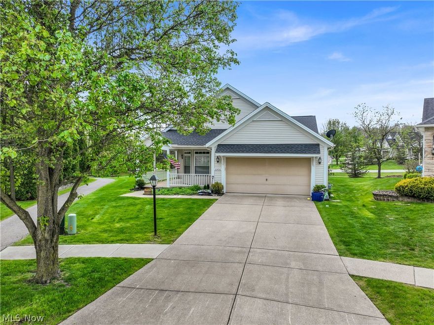 Amazing LIFESTYLE-Amazing HOME! Move-in & Enjoy*Great opportunity to move into a meticulously Maintained true One Floor living RANCH home in a VIBRANT 55+ Community*3 Bedrooms +2 FULL baths & a 2+ car ATTACHED garage is waiting for you to ENJOY LIFE! You will be Greeted by a Beautiful Wrap around, Covered Front Porch where you can relax & watch the world go by*Conveniently located right by one of the walking trails*Step inside to find a bright & Cheery Open-concept floor plan w spacious living areas, perfect for entertaining or a relaxed style*Decorated like a PRO with Fresh Neutral paint & Carpeting*Large Windows + Transom Windows streams in Natural light while providing privacy*All Window Treatments stay*Your versatile 30 x 14 Foot great room provides room for Formal dining & has Glass sliders out to your Screened in, covered back sun room to enjoy the outdoors in all weather*Additional Stone Patio to catch some sun*Dream, Eat-in Kitchen has over 20 ft of Counter space w Newer appliances that Stay*Extra large Pantry to keep everything you need at your fingertips*Lg Casual dining area w surround windows*Range & Dishwasher in 2023 & 2024*HVAC system in 2023*Retreat to your lg Owners suite w Lg Walk-in Closet & Private Bath w easy entry shower & double sinks*Two additional Bedrooms are perfect for guests or hobbies*SECURE Gated Community to keep you safe* Second FULL bath has Tub to relax*This Dynamic 55+ neighborhood features a well-maintained HOA that takes care of landscaping, snow removal, common areas so you can focus on enjoying yourself*You can now spend your days enjoying friendly neighbors and a variety of activities your new community offers such as: beautiful outdoor pool, Hot tub, Craft Club, library, Tennis courts, golf league, card games, billiards and more!  You decide! The incredible Club house offers anything you can think of & delivers a month newsletter so to stay in touch*Ever Dreamed of the perfect life style -now is your chance call TODAY