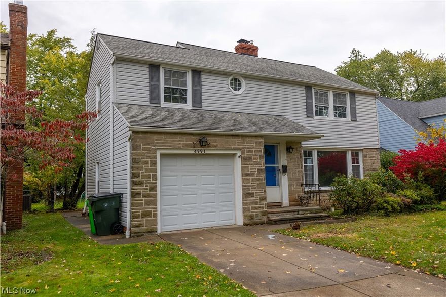 Move-in ready 3 bed Colonial. Modern eat-in kitchen featuring stainless steel appliances, granite countertops, and ample cabinetry for all your culinary needs. Elegant dining area that is perfect for intimate gatherings or casual family meals. Gleaming hardwood floors in living and dining room, adding character and a touch of luxury. Updated bathrooms with stylish fixtures and finishes. Partially finished basement for additional living space. Expansive backyard with endless possibilities – create your dream outdoor oasis, host summer barbecues, or simply enjoy the green space. Attached one car garage providing convenient parking and additional storage space. Proximity to Legacy Village offers shopping, dining, and entertainment options just a stone's throw away. Schedule your private showing today.