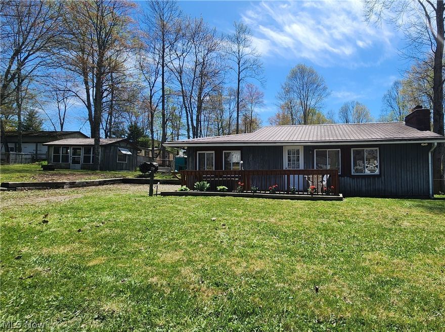 Whether you’re looking for a year-round weekend getaway spot or a summer vacation home, this cabin at Pike’s Peak might be the place for you! A total of 2 lots - both owned by the seller and will convey to buyer. The cabin features 2 bedrooms, 1 bathroom, a large fireplace, a shed with electric and concrete floor, and an additional outbuilding. The home is fully furnished. The owner has made some improvements in the last 8 years including metal roofs on all 3 buildings, leaf guards, and having the chimney re-done. The campground offers community-shared spaces including an inground swimming pool, horse shoe pits, basketball court, playgrounds, laundry facilities, pavilion, clubhouse, game room and more! Also known as Salt Fork Campgrounds, they allow ATV, golf carts, and four wheelers throughout the campground and the 100+ acres. The $1300 annual fee includes sewer, trash, snow removal, road and pool maintenance. This year's fee has already been paid for the new owner. Selling as-is.
