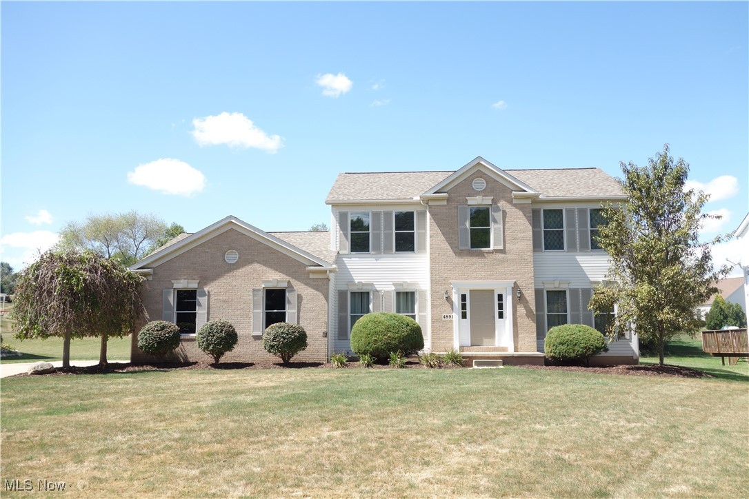 *Beautiful, Elegant & Feels Like New* This Loved & well-maintained "One owner Home" will charm you as you step into the Lovely Foyer! A Contemporary 1st floor "Open Floor Plan" offers 9 ft. ceilings and includes a Jumbo 1st floor Family room that shines w/a beautiful gas fireplace, Perfectly aligned into The "Heart of the Home" Kitchen w/ Newer Granite Countertops & a Perfectly placed Granite Island, Plentiful Cabinetry, Newer Stainless Appliances and A Large eating area w/ Sliders to a stamped concrete Patio & fabulous back yard! Enjoy the Formal Dining area and Large Living room, either room can double as a 1st floor office if desired! 1st Floor laundry w/ Cabinetry And a 1st floor Half Bathroom are strategically located for convenience & Pella Wndws throughout. Beautifully Warm decor awaits in the Master Bedroom Suite w/a Vaulted Ceiling + Full Bathroom w/ large soaking Tub, Shower, Double sink(s) Vanity & Walk-In closet. 3 More Large Bedrooms--all 3 have Brand New Carpeting + a Gorgeous 2nd Full Bathroom. Bonus: Jumbo Recreation Room in the lower Level offers unlimited potential w/ Brand new carpet *Furnace--Central A/C--Hot water tank & Roof approx. 5 yrs. old* AND many more Updates/Upgrades since Build:such as Most Flooring & Paint throughout. The attached 2+ Garage has Bump-out room for extras' + hot & cold water! This Wonderful Home is nestled on a beautiful lot w/a Country-like location and Easy access to Shopping, Dining, X-Way & More.