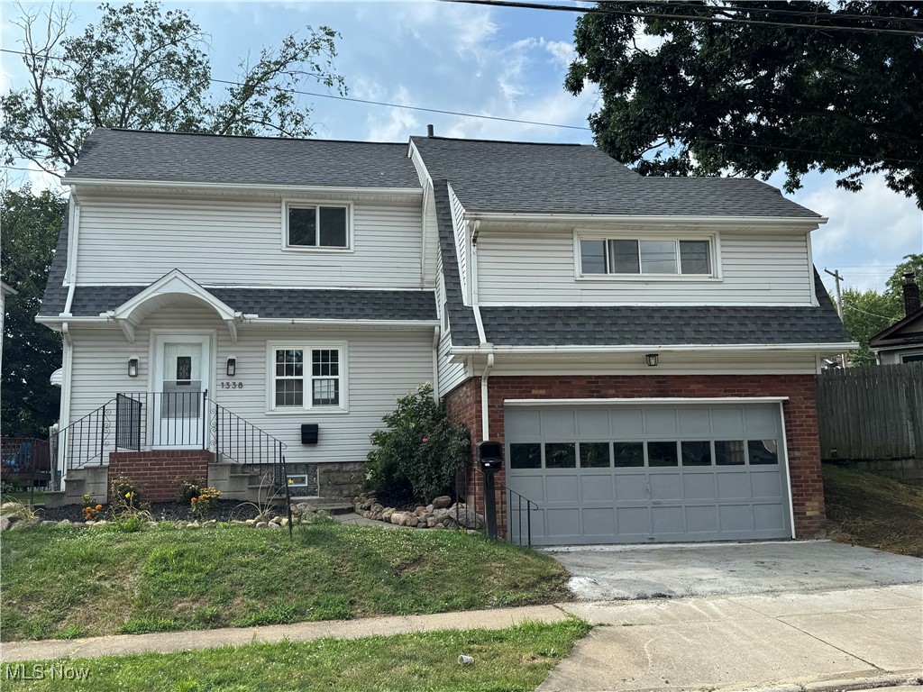 You will love this beautifully updated home with so many modern conveniences and luxury features that you can see yourself enjoying life in this residence soon. Flooring throughout the first, second and third floor areas is new in 2025. This floor plan is so unique and desirable as the large master suite is only a few steps above the first floor living space, while the 2 large secondary bedrooms are on the typical second floor which is on the opposite side of the house, offering the master bedroom more privacy. The kitchen and dining area are open to the living room while the brand new modern cabinetry with a quartz countertop will impress you and your guest. The new stainless steel appliances that include the refrigerator, dishwasher and range will be a convenience that you will not need to replace. The cabinetry includes a handy pantry for all the staple items you want to store near your food prep area. Both full bathrooms are totally renovated, from the lighting to the flooring with new toilets, and a bath-shower combo unit in one, to the glass enclosed master shower in the other full bathroom. The garage is attached with an almost secret stairway to it. Yes this is a unique floorplan, no cookie cutter design here. Don't forget to peak at the study loft that sits above the master bath area. A great space if you want a home office away from the action in the first floor living space.
The yard is perfect for the home owner who wants an easy yard to care for. There are new appliances in the basement with a new washer and dryer, offering more convenience for you. This vinyl sided home has a 5 year old roof, also the furnace was new in 2023, The electric panel box was new in 2020. Make your appointment soon.