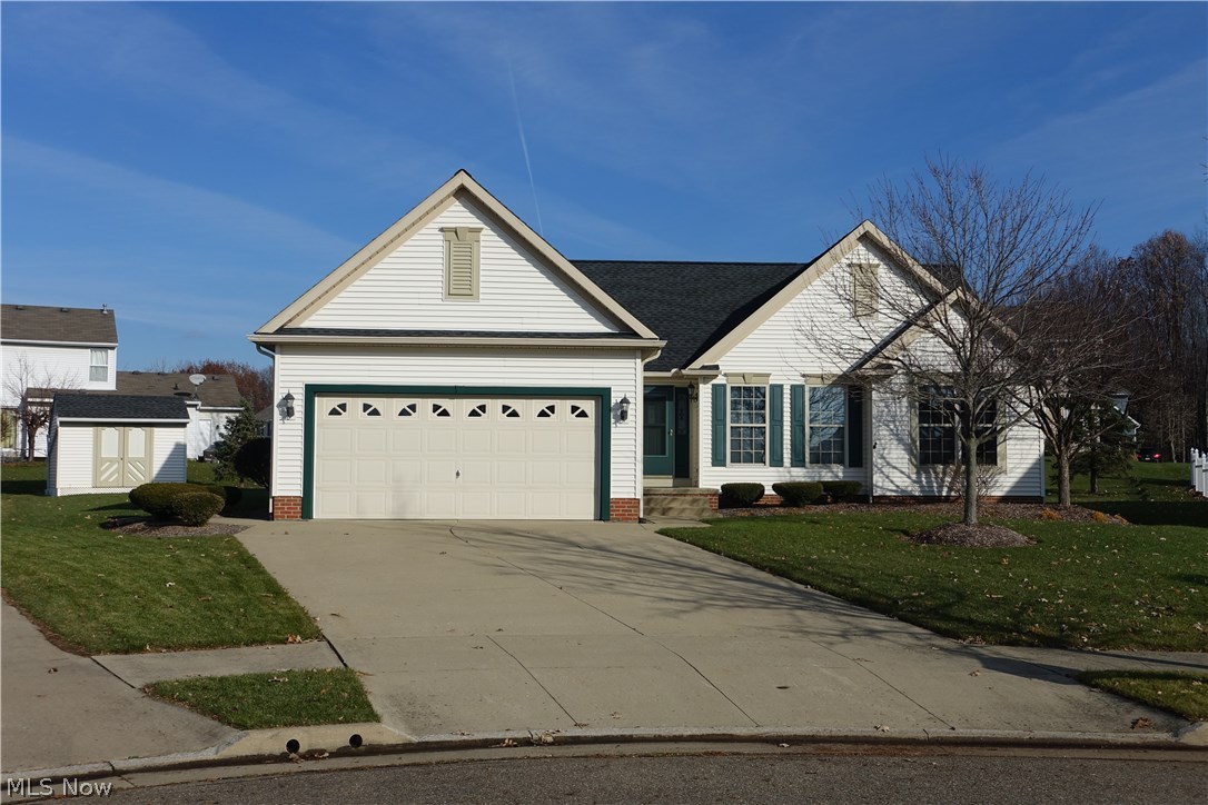 Beautiful ranch located on a private cul-de-sac in desirable Coventry Crossing. Original owner and well maintained. This beautiful ranch is the perfect home for guests with the master bedroom at one end of the home and two bedrooms on the other end. Open floor plan with plenty of natural light from the skylights. Slider off Kitchen and dinette lead you to a concrete patio; fenced in for privacy. New roof in 2010 and roughed-in plumbing for potential additional bathroom in basement. Walk out your front door and embrace the presence of Firestone Metro Park (Little Turtle Pond) and enjoy the beauty and relaxing trails. Seller is offering a contribution of UP TO $3,000 towards buyers closing costs and prepaids for an acceptable contract to be closed on or before February 28, 2018.
