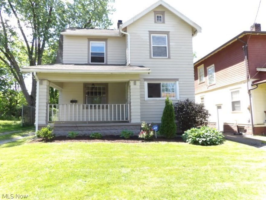 Two Story 3 Bedroom 1 Bath w/ a Formal Dining Room w/ built-ins, Fireplace in Living Room, partially fenced in backyard, lots of windows and good size rooms. Updates include; New Roof in 2013 (Roof was stripped all the way down even new plywood was installed) It has been freshly painted throughout including Basement, new carpet, New Kitchen Flooring, upstairs enclosed porch was renovated including new windows, new gravel was put down on driveway, and concrete walkway in backyard was just done 2 years ago, All New Light Fixtures/Fans, New Electric Panel. Appliances will transfer to new owner. Just signed a year lease for $575.00