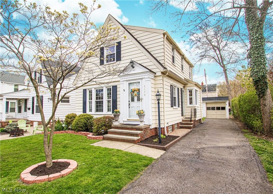 Welcome to 3179 West 160th Street! This charming West Park home is just minutes from shopping, dining, and more. Step into the living room, noticing modern paint, original built-ins, and an abundance of natural light. A dining room is spacious enough for hosting friends and family, featuring more original built-ins for added character. The kitchen offers stainless steel appliances and updated cabinets and counters with views of the backyard. A sunroom just off of the dining room has access to the deck overlooking the back yard. A full bathroom with updated lighting and floors completes the main level. Upstairs, discover a spacious master bedroom with two closets, hardwood floors, and gorgeous original doors. An additional bedroom shares an updated full bathroom with a tiled shower, new floors, and modern lighting. The lower level offers a laundry area with a utility tub, as well as plenty of storage space. Outside, a deck is a perfect spot to entertain while overlooking the backyard. L