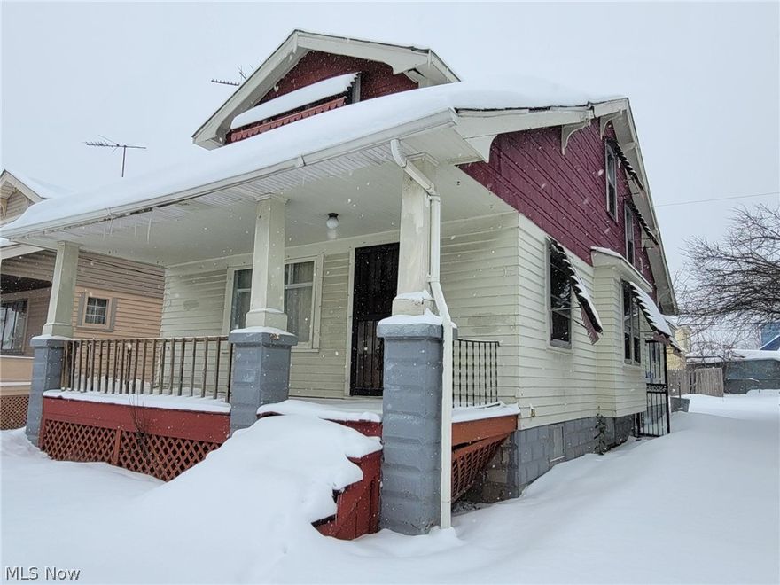 Looking for a Winter Project?  Look no further than this 4 Bedroom Cape Cod with great bones in Cleveland!  Featuring some recent Upgrades including a Newer High Efficiency Furnace and Upgraded Electrical Panel, this property has both a great layout and a Large Kitchen, Living Room, Formal Dining Room along with 2 Bedrooms on the 1st Floor and 2 more on the 2nd Floor.  The two 2nd Floor Bedrooms have HIGH ceilings and are Spacious Rooms!  Basement is partially finished and can be re-invented into a beautiful recreational space!  Bring your energy and vision, this home will be an absolute GEM with some TLC!  Don't miss your opportunity to create sweat equity in a market where it's hard to find a decent property that isn't overpriced!