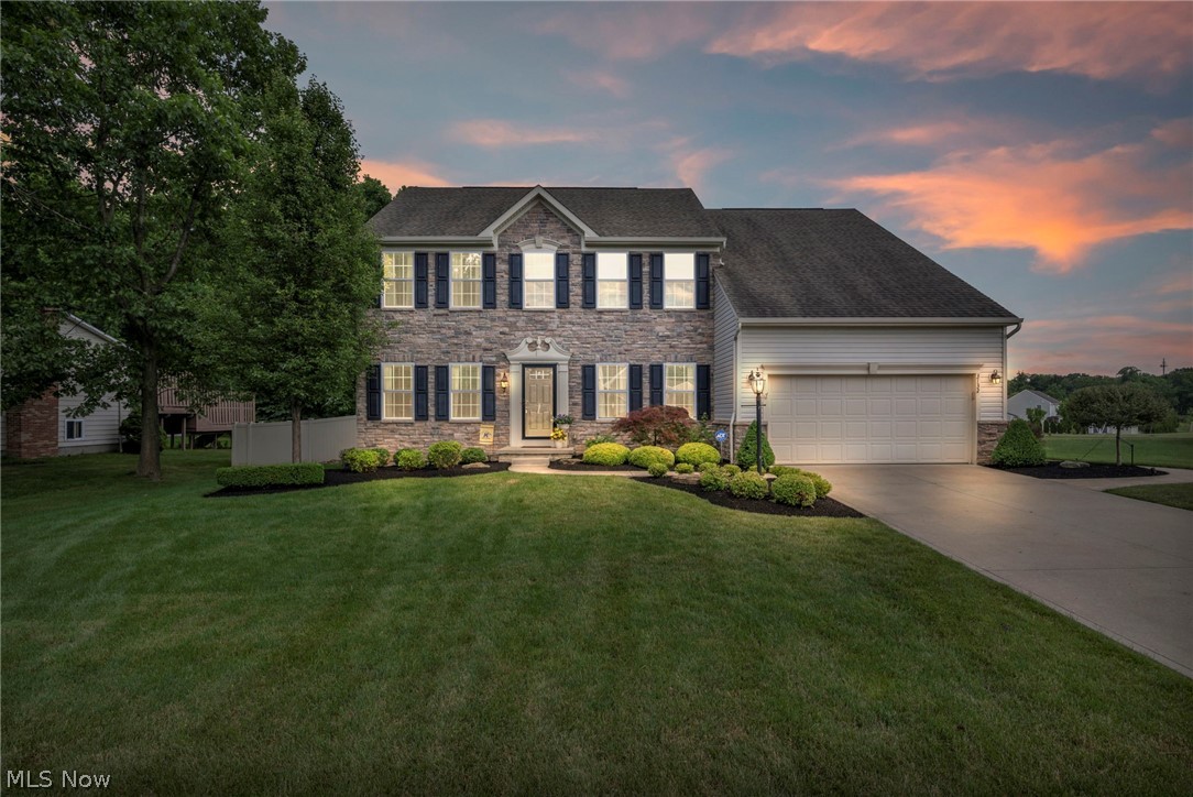 “Showstopper in Waite Farms of Brunswick” This Pristine 4-
bedroom 3 ½ Bath 2013 colonial is 11 years NEW. This is a
remarkable example of a home that has been meticulously
maintained and consistently updated / upgraded to 2024
standards in every way. Walk into an open flowing floor plan. A
formal sitting room awaits with views of an impeccably
landscaped front yard. Entertain with a large eat in kitchen
complete with island, granite countertops, SS appliances, subway
backsplash & custom lighting. Holidays with family will be special
in the formal dining room. Relax in a warm great room highlighted
by a stone fireplace. Work from home in the 1 st floor office. Take
the party outside to a private, fully fenced in, professionally
landscaped backyard complete with an XXL stamped, colored
concrete patio with a gas fire pit and shed with electricity & lights.
Time to retire into the Master Bedroom fit for a King & Queen that
boasts a brand-new custom glamour bath. 3 More Bedrooms that
feature large closets, & another brand new custom his & her bath,
and convenient upstairs laundry facilities finish out the 2 nd floor.
An XL finished basement is great for entertaining with tall ceilings,
movie theatre, workshop & a 3 rd full bathroom. All of the above
combined with exquisite attention to detail & the allure of the
acclaimed Waite Farms development complete with Pool, Park &
Trails make 3132 Junior Parkway a flawless, must see to believe
home.