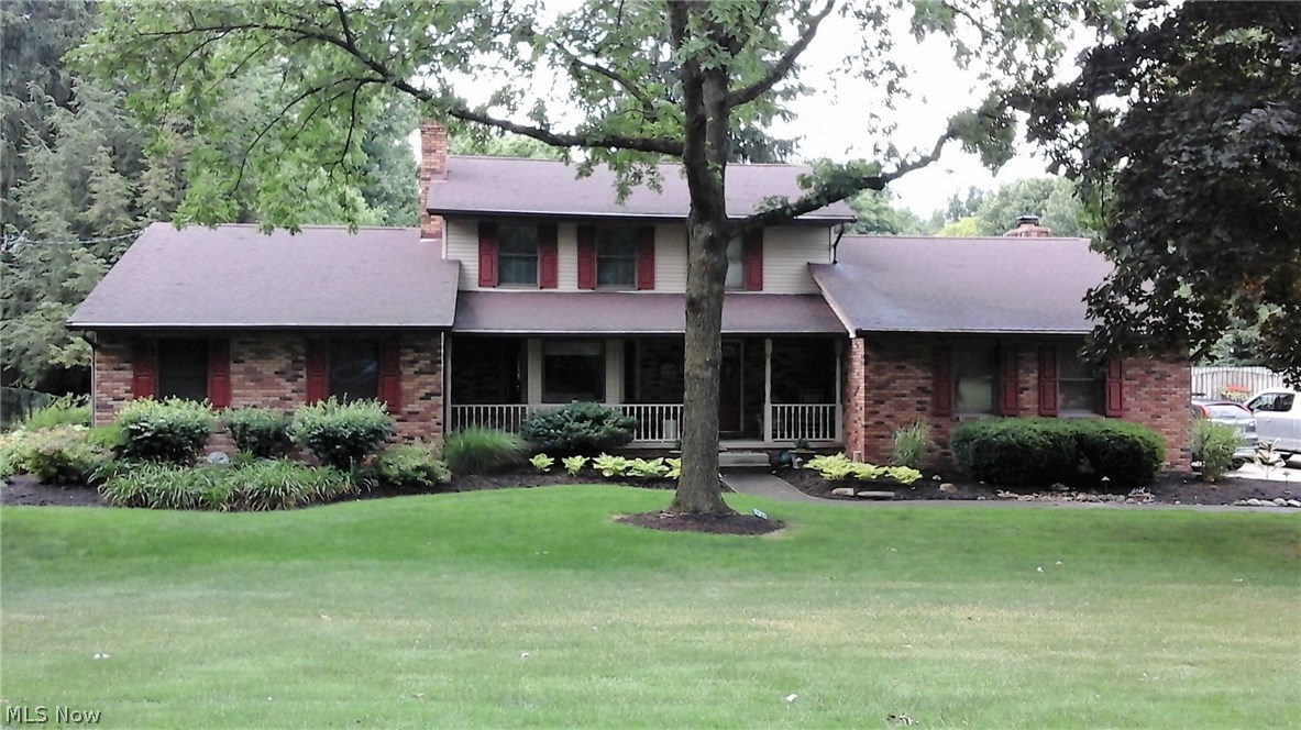 Lovely landscaping leads you to the front door of this lovely well maintained home. Oak floors throughout the entry, kitchen, and dining areas lead you to the family room with built in bar and surround sound and a warm fireplace w/masonry fireplace gas logs to get cozy on chilly nights. From the dining area you can enter the back deck and enjoy the beautiful water features and the landscaping. Just over the wooden bridge is a fire pit to enjoy the evenings! There is electric for a hot tub with hot & cold water also. From the large screened in porch you can enjoy meals, drinks and/or enjoy the fantastic salt water in-ground pool that is steps away. A first floor Master bedroom with built ins, an office or sitting area, large walk-in closet, master bath with marble tub,and separate shower/toilet area. The first floor laundry is conveniently nearby. Upstairs there is a second master bedroom with double closets adjacent to the full bath. Two other bedrooms finish off the upstairs space. In the lower level, there is a work room, a kids activity room,half bath,a large rec room with a built in entertainment center w/surround sound, several large walk in closets (cedar), a bonus room (office?,bedroom?,you decide!) and a fruit cellar for cool storage. Commercial reverse osmosis & Kinetic softener/new security system/new exterior sound system/new built in microwave/new garage door opener/2015 new pool heater/diving board.Carpets cleaned/fresh paint in many rooms.Come & live here!