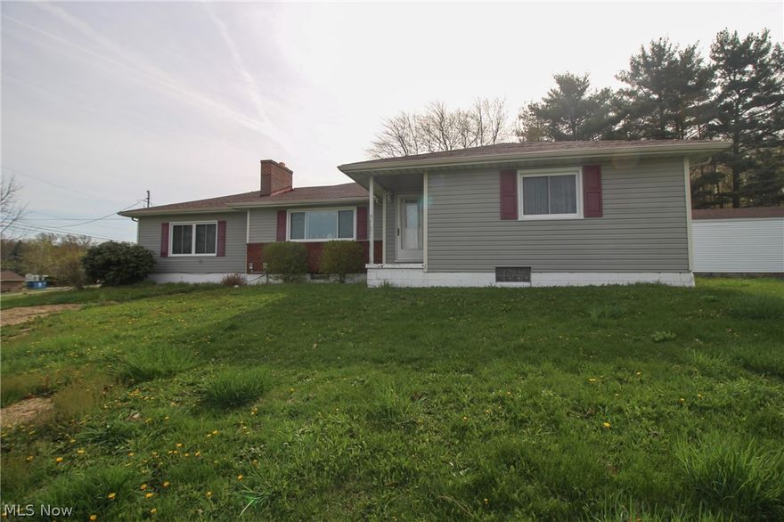 Looking for a Ranch?  Here is 1800+ sq/ft with 6 acres and a more!  This home features 3 bedrooms and 2 bath with a partial finished basement.  You will fall in love with all the space and privacy.  There is a 30'x40' pole barn in the back as well as a single car detached garage and gazebo on the property.  Entertain on you back patio and gazebo during the summer days that are coming.  The home features original hardwood floors under the carpet, and a partially finished waterproofed basement.  In Aug of 2021 this home had a brand new septic tank installed preparing for the market!  Do not let this one get away! Hard to find 6 Acres and a 30'x40' pole barn with a 1800+ RANCH!!!