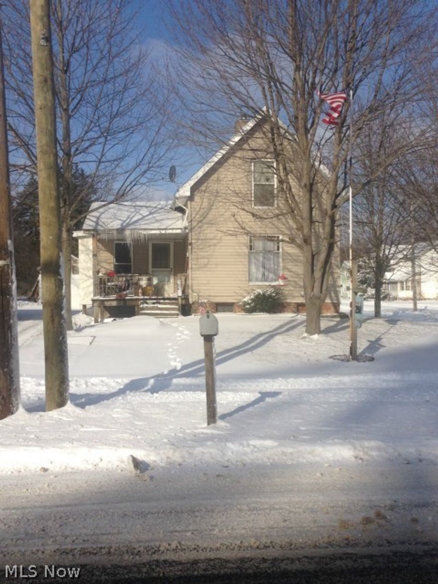 What a great opportunity to own a 2 story century home with 3 bedrooms...big living room and dining room and kitchen with detached garage on corner lot in  Andover Village...close to Pymatuning Lake...you can fish, go to the beach, relax and swim