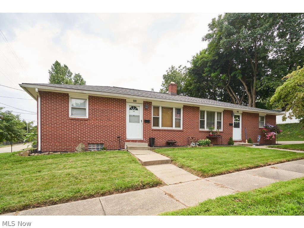 INVESTORS DREAM! 2 separate BRICK RANCH buildings sitting side by side, on the corner of Coventry AND Palmetto, with shared driveways between the buildings and exits/entrances out onto both Palmetto AND Coventry. Each building has 2 units in each. Each unit has 2 bedrooms, full bath, kitchen and living room, and their OWN, separate basement for their unit. So, 4 units total and there are 2 bedrooms in each unit. Buildings, together, as a package deal are listed for $325,000. Each building, separately, is listing for $175,000. AVERAGE RENT, CURRENTLY, in AKRON for a 2 BEDROOM UNIT is $835. Projected rents are listed on this listing. Current landlord has owned the property for a long time and just hasn’t raised the rents to current market rates, but the rent could easily be righted with a new lease, if desired.