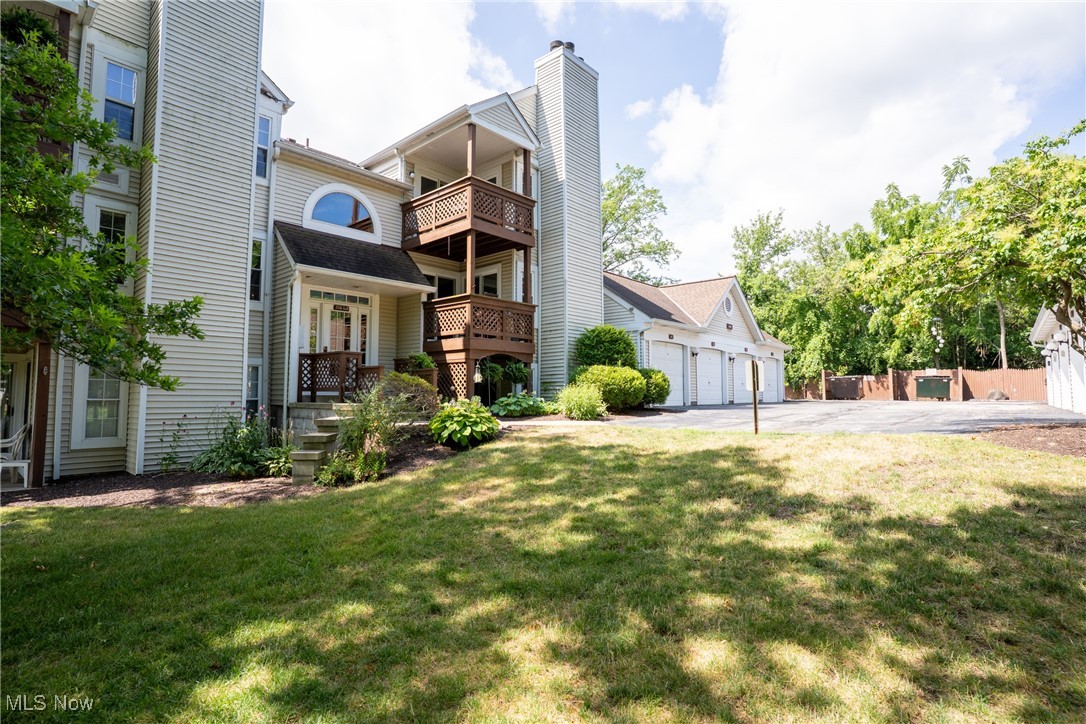Welcome to low-maintenance living in this beautifully updated 2-bedroom, 2-bath condo located in the desirable Crossings Condo community of Westlake! This second-floor ranch-style unit offers 1,098 sq ft of one-level living and is loaded with upgrades throughout. Enjoy peace of mind with all new windows, a new sliding patio door, new patio floorboards and panels, and an improved fireplace that has been converted from gas to electric with remote control for added convenience. Both bathrooms have been newly renovated with modern finishes, and the kitchen features a brand new stove, microwave, and updated lighting. Additional updates include a 3-year-old HVAC system and hot water tank, and a 2-year-old A/C unit. The open layout is perfect for entertaining, with a cozy fireplace and in-unit laundry for everyday comfort. Enjoy relaxing pond and pool views, plus a detached 1-car garage. HOA includes water, sewer, landscaping, snow removal, and exterior maintenance. Ideally located just north of Crocker Park, this condo offers easy access to shopping, dining, and entertainment. Schedule your private tour today!