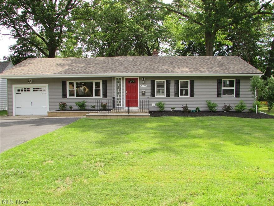 New New New!!....
Dazzling Ranch in South Mentor Has it All.
The Home boasts an Open-Concept that features a Gorgeous Kitchen, Huge Living Room that flows into Dining Room! New Glowing Modern Laminate Flooring though-out, New Cabinets, Granite Countertop/Bartop, Brand New Stainless Appliances, Stainless Wine-fridge, Recessed lighting, Pendant bar lites.  New Carpet, New Windows, New Roof, New Hot Water tank, New 200 amp Electrical service, New Furnace, New Central-aire, 2 Gorgeous Full Baths completely re-done. Huge 450 Sqft Family/Media Room that leads to Private Patio. New French Doors, New Concrete Patio, Professional Landscaping.
Located on a very quiet street in the much Sought-After South Mentor area.... Location is Perfect!!! Less than 1 mi to both freeways, Close to shopping, Close to Mall, Close to DTW!!
House is Much Larger than appears from street.
 Property Taxes are only $161.60 Per Month!!