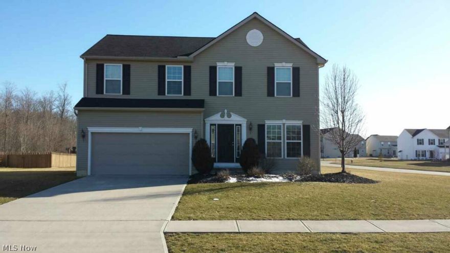 Wonderful opportunity for you in a newer North Ridgeville neighborhood. One owner home built in 2009 with many upgrades, such as large corner lot, full basement option and nine foot ceilings on first floor. Attractive hardwood flooring accents family room, entry hall and study, which can easily serve as a formal dining room. Master Suite includes 13 x 6 walk-in closet and expanded (10 x 12) private bath with soaking tub. Loft on second provides wonderful bonus space. Super clean home, non-smoker, no pets. Great storage space throughout. Minutes from Metroparks and Lorain Community College. Move right in - Your Happy Home awaits!