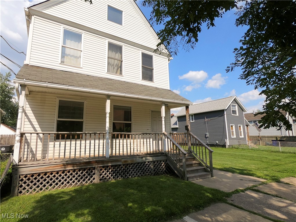 Tremont fourplex with a single family back house. Located in the heart of this vibrant neighborhood. Property is very well maintained and well managed. Attractive contemporary open floor plans. Several units feature very nicely updated kitchens with hard surface countertops and stainless steel appliances. All units have central air conditioning as well as separate gas and electric utilities. Single family has an in suite laundry and a new kitchen in 2023. One unit is vacant, and available for viewing. Vacant unit was renting for $1275. All other units are tenant occupied. Off street parking available off the alley. No seller financing. Property has a 20 year lead safe certification from the City of Cleveland!