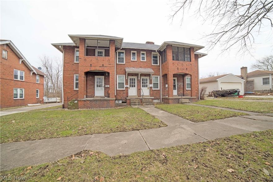 Already Cash Flowing; 3 units occupied. The 4th is rent ready and being advertised. 2 units were renovated this year with new Kitchen, Bath, Flooring throughout as well as paint! The other two occupied units were renovated within the last 2 years with new Kitchen, Bath and some new flooring as well as paint. All Brick Four Plex in McDonald School District. All utilities are separated out for each unit. Tenant pays their own Water, Electric, and Gas/Heat. Owner pays Trash. Each unit is a 3 Bedroom / 1 Bath Apartment, has a front and back entrance and a patio or balcony. Full Basement is a walk-out. All units have their own separate basement area with laundry hookup. Circular Driveway leads to 4 Space Carport. Roof on Main Building and Carport replaced 9 years ago. Owner emphasizes easy to manage property with tenants responsible for utilities and currently making online rental payments. Call for Financials.