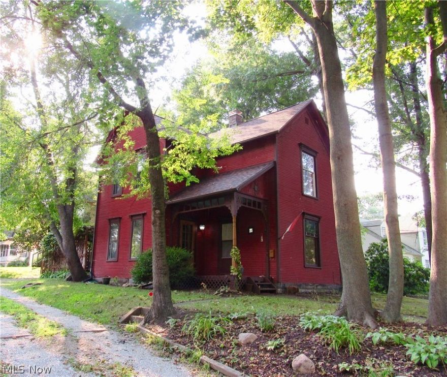 Century home with old world charm. 9 foot ceilings and natural woodwork graces this home. Pine floors ready for refinishing. Front doors with leaded stain glass. One full bath on first floor and second full bath on second floor - original claw tub!! Basement is nice and dry unlike most century homes. Wiring has been updated to 100 am service. Forced air heat. Redwood fenced backyard - Access to home from Merriman into Primrose Place!!