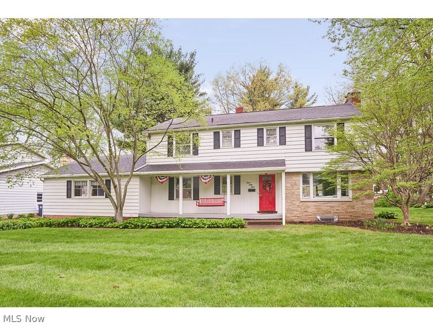 Charming 4 Bedroom, 2.5 Bath Home in the West Akron Sunset View neighborhood. The spacious living room features a woodburning fireplace. The dining room has a large window overlooking the backyard. Family room with door to the rear patio. Private office with wood paneling and beamed ceiling. Spacious kitchen & half bath complete the 1st floor. 2nd floor has 4 large bedrooms & 2 full baths. Basement features Rec Room w/bar & fireplace, as well as an additional rec room & laundry room. 2-Car attached garage. Flat backyard. Great location around the corner from Highland Square (Mustard Seed Market, Angel Falls Coffee Shop, Mary Coyles, etc), Schneider Park & Wallhaven (Whole Foods 360, Lulu Lemon, etc).  Updates include water heater (2018), refrigerator (2020), garage door (2020), roof (2011), & driveway (2011). Showings begin Saturday.