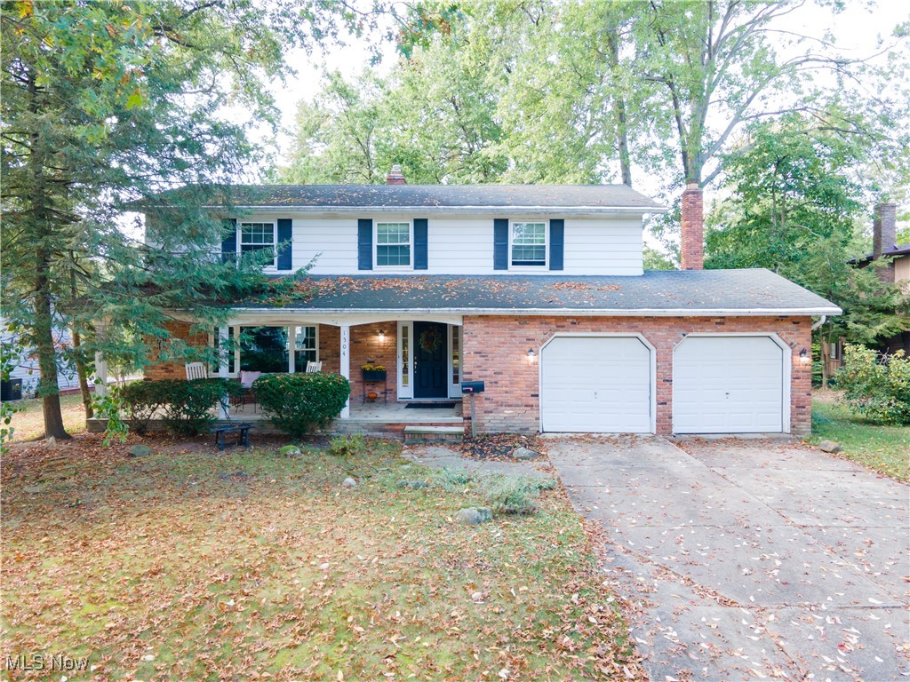 Welcome to this spacious 4 bedroom, 2 ½ bath Colonial home in the heart of Westlake, in the sought-out “Musical Street” area. This home greets you with a charming front porch and gleaming hardwood floors as you enter. The bright and airy living and dining rooms offer the perfect combination for entertaining family and friends. The large eat-in kitchen flows into the family room with a classic wood-burning stone fireplace. The family room, kitchen and dining room all overlook the back yard retreat, complete with large wooden deck. This main floor also has a convenient half-bath. Upstairs, the primary suite boasts a walk-in closet and an en-suite bathroom, with walk-in shower. The three additional bedrooms are generously sized and share a full bathroom — ideal for children or guests. The full basement houses the laundry area. The large 2 ½ car attached garage offers plenty of extra storage space. The neighborhood features a park and pool — part of the sought-after West Ridge Estates, conveniently located near Crocker Park and the Westlake Rec Center. Schedule your private showing today.