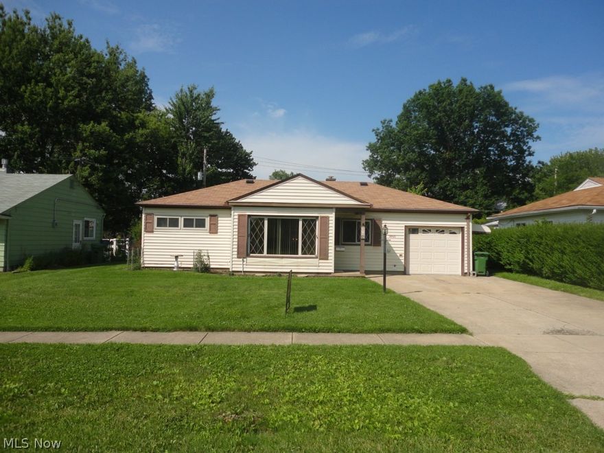 This 3 bedroom slab ranch could be a real bargain for  a first time buyer or an investor. Both a new hot water tank and boiler with new piping and  venting. Also blown in insulation professionally by Green Soluations. Newer windows. Updated electrical. Pull down attic in garage area which also has a work shop area!. Attic area was tested and is air tight-no cold drafts. New carpet was installed the week of July 4th in the living room and hallway.