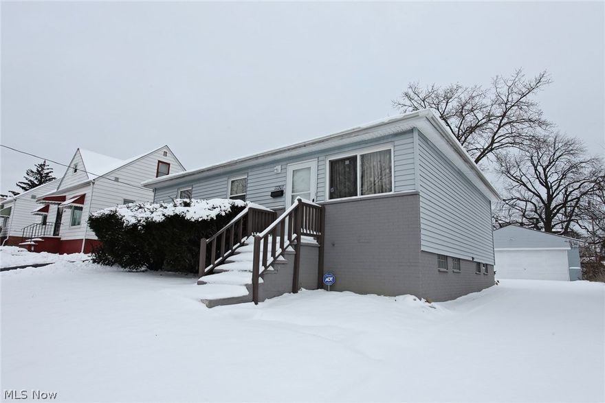 Beautifully remodeled 3 bedrooms with 1.1 bath ranch home with a large 2.5 car garage. The kitchen features new cabinets(2017), recessed lights, new countertop, and ceramic tiled floor. Remodeled bath(2017), surround was features subway tiles, ceramic tile on floor and new vanity and mirror. Beautiful hardwood floors throughout the home.  Large deck in backyard. Partially finished basement with glass block windows, new furnace(2017), hot water heater(2017), breaker box in the basement. Newer windows and fixtures. Move in ready.