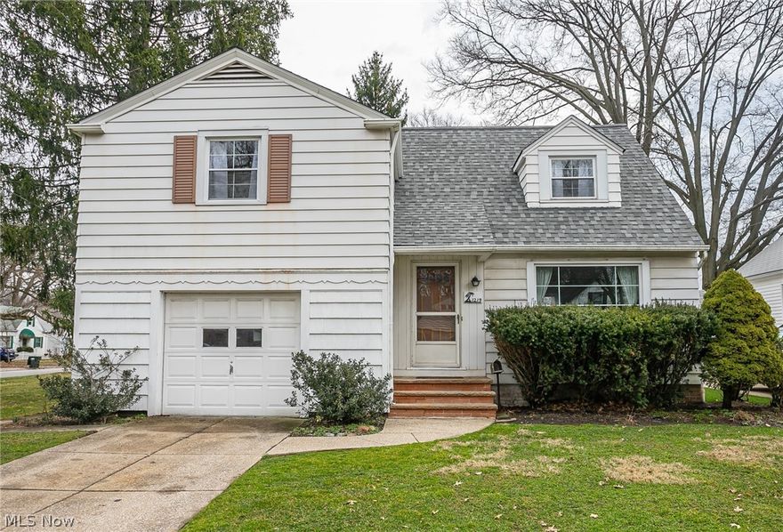 Pride of ownership abounds in this meticulously well maintained 3 bedroom 1.5 bath colonial with over-sized 1 car garage. Neutral decor and gleaming hardwood floors throughout, the interior boasts a spacious living room with a decorative fireplace and loads of natural sunlight. Nicely appointed dining room. A spacious eat-in kitchen (all appliances stay). A convenient first floor laundry/mudd room. Three large bedrooms - the master has dual closets. The basement is just waiting for your finishing touches and provides ample storage. Whole house waterproofing by Ohio State Waterproofing - transferable warranty. Home warranty. New roof (2019) complete tear off. Vinyl windows. Updated electrical. Wonderful deep backyard with lots of green space and a patio. Approximately a 15 minute drive to University Circle, the Cleveland Clinic, University Hospital and Case Western Reserve University. 5-7 minute drive to Notre Dame College and John Carroll University. This is an exceptional home and opp