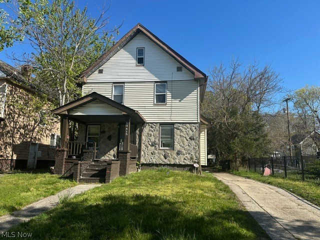 Investor opportunity! Fix and flip or buy and hold, just a little work to get this property up and running again! 44110 zip code, not far from the Waterloo Arts District and easy freeway access to Downtown, Amazon, and much more! 4 bedrooms including the spacious 3rd floor, rent could be around $1200 easily. Many upgrades done, updated electrical, water tank, furnace. Other features: driveway for plenty of off-street parking, front porch, enclosed rear patio, and spacious yard.