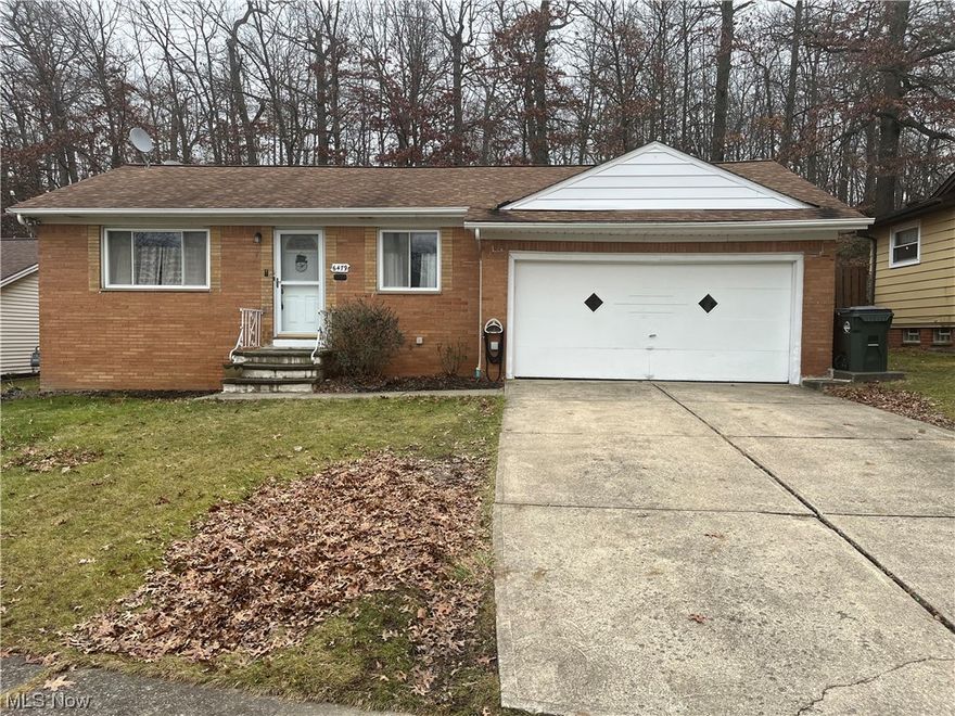 NOW OFFERING: Up to 3k in closing costs paid by seller. Welcome home to this beautiful all brick ranch located in the heart of Parma! The scenic back drop will grab your attention. Once entering the home, you will be drawn in with the original hardwood floors in excellent condition, its vaulted living room ceiling, and charm throughout. Kitchen was completely remodeled in 2020 from top to bottom with all new stainless-steel appliances, LVT flooring, brand new cabinets, new lighting, countertops and backsplash.
This home features 2 full baths with additional entertaining space in the large partially finished basement complete
with rec room and bonus room. Another great feature is HVAC and H20 are both 2020 as well as the new patio added
in your fully fenced in backyard. Don't miss out, schedule your showing today!