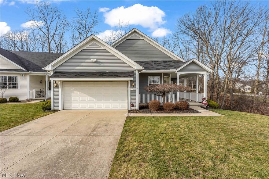 Welcome to 17660 River Valley Blvd in North Royalton's premier 55+ community, Greenbriar River Valley. This 3 bed/2 full bath cluster home is nestled on a quiet cul-de-sac and has been meticulously maintained by the owner and that attention to detail is evident as soon as you walk into the home. One floor living at its finest! Open concept living/dining area gives way to the kitchen that boasts tons of counter space and an eat-in kitchen. 1st floor laundry off the main hallway with shelving for your "laundry organizational needs" and a door that leads out to your 2 car attached garage. Further down the hallway are 2 similarly sized bedrooms and a full bathroom with a shower/tub combo. The primary bedroom is massive and consists of a walk-in closet and full en-suite bathroom. A full unfinished basement completes this home and can easily be finished or used as an extensive storage space. Extra wide hallways and doorways are an added plus! 17660 River Valley Blvd is primed for its new own