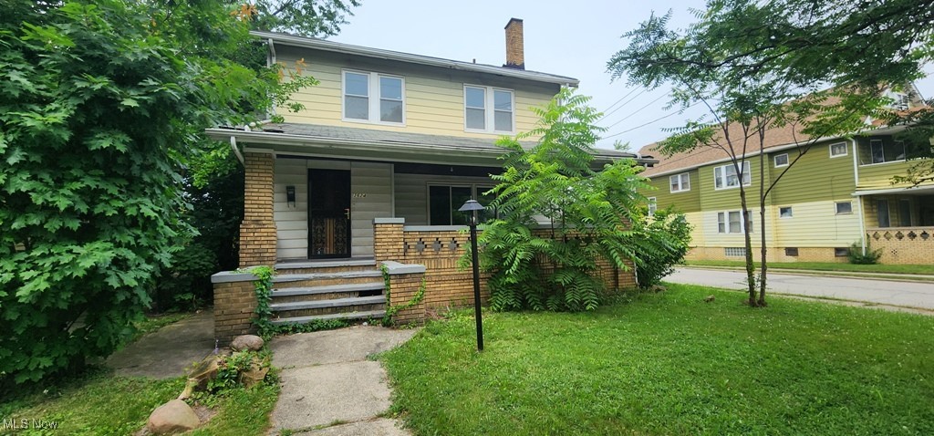 Large 5 bedroom Cleveland colonial vinyl windows, This home is ready for you or investment property. 1 bedroom or office of the large dinning room with original built in storage. Living room offers lots of natural light and fireplace. 2nd floor 4 bedrooms with full bath leading to unfinished attic for extra storage or to finish off. Full basement with extra half bathroom. 2 car garage and smaller backyard.