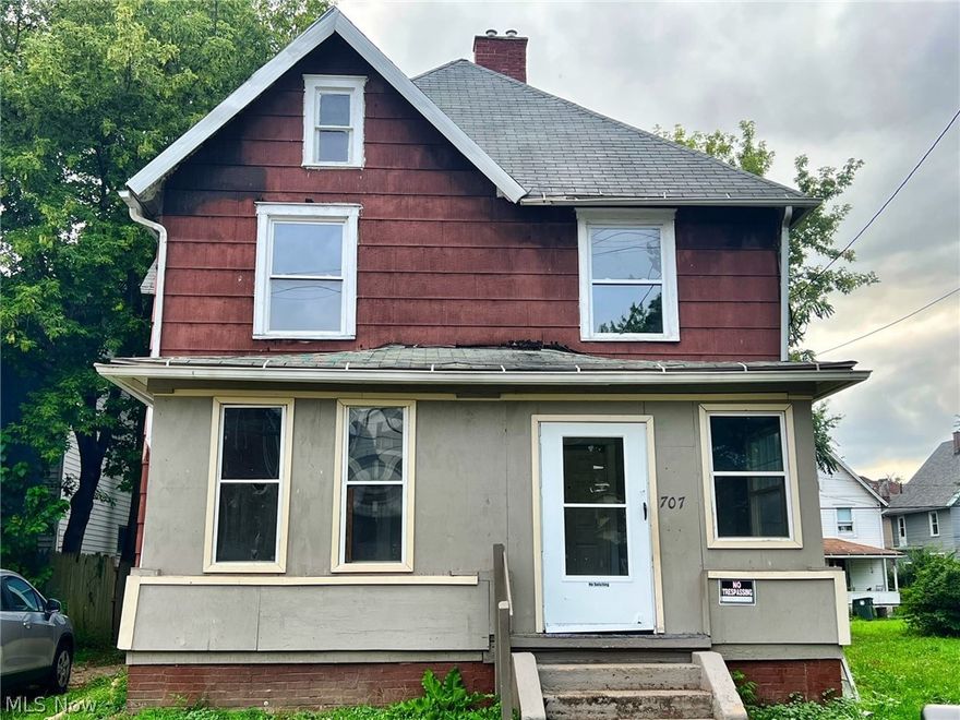 Looking for a great investment? Front unit is a large 4 bedroom 2 bath house with a living room, dining room and kitchen and access to a full basement. There are two furnaces, two hot water tanks, two electric meters, two gas meters, one water meter. Rear unit is a one bedroom efficiency with kitchen and bathroom great for an in-law suite or home office. Off street parking for both units.