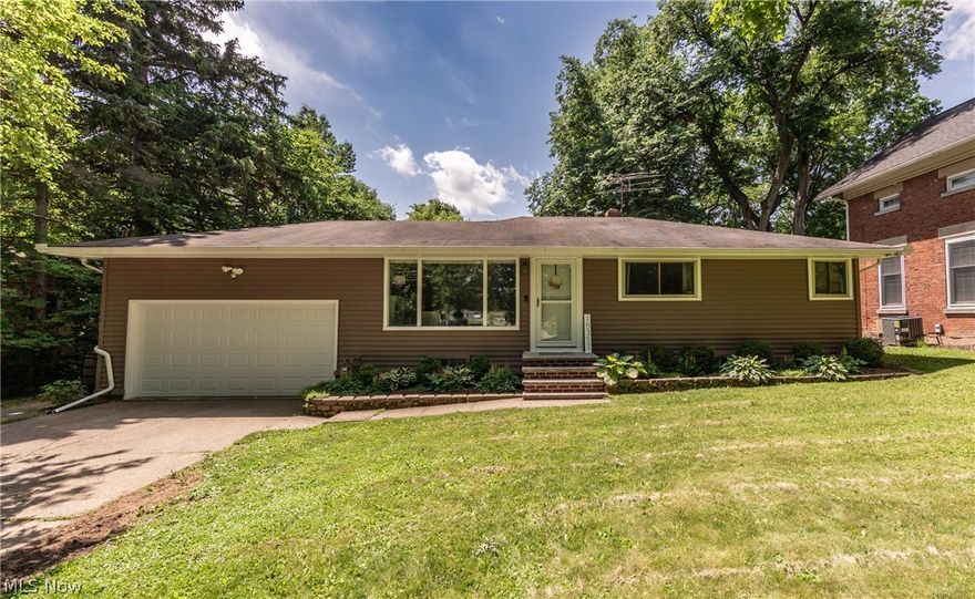 Lovely first floor ranch with 3 beds, 1 bath an an attached two car garage. This home was entered for comp purposes only.