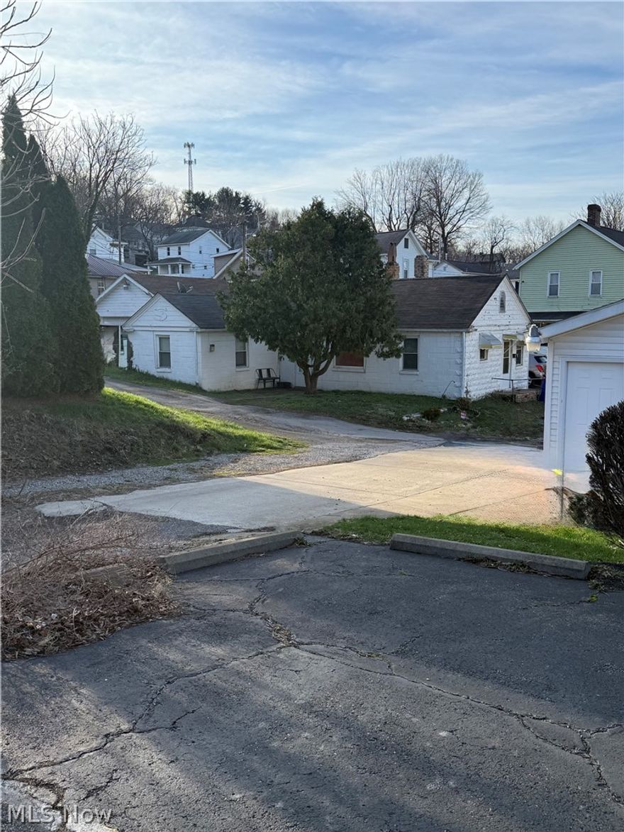 Perfect little home for single with child or elderly person. Would make good investment property as well, low maintenance. House is on a slab, no steps to get up or down . Plenty of storage in 2 car garage. Sits back off quiet alley with own driveway. There is a small yard that actually sits up on Riverview street, house sits down in alley.