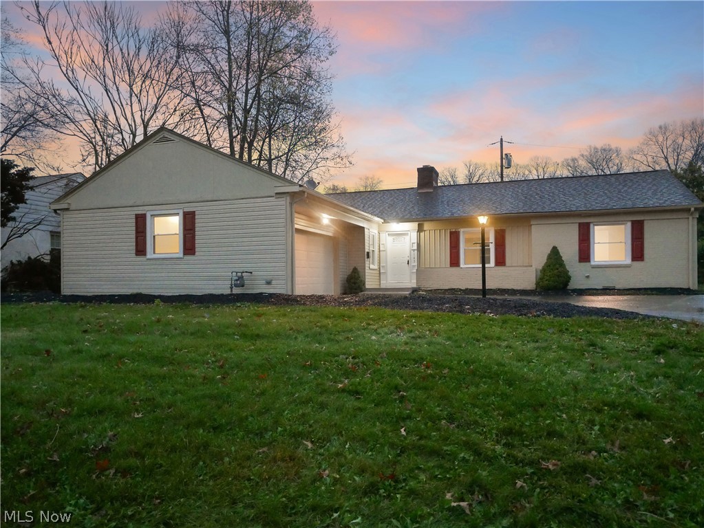 Don't miss the opportunity of owning over 3,000 sq ft of finished living space in this beautifully remodeled ranch in Forest Glen, one of Boardman's most desirable neighborhoods. The main level of this home plays host to an large eat-in kitchen, dining room, large living room with a fireplace, inclosed patio, three bedrooms, and two full two bathrooms. a full basement provides a finished rec room with carpet and a finished storage room or full gym room perfect for workouts.Exterior features include a two-car attached garage and shed. The recent update includes a new A/C Unit, furnace, all new flooring, kitchen, bathrooms, garage door, and the list doesn't stop Move in ready. Call Today