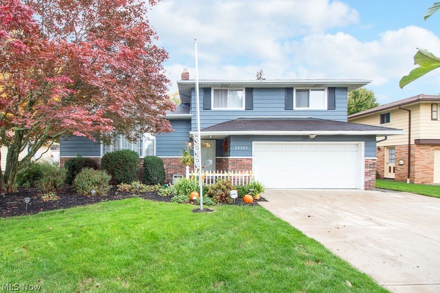 Welcome home to this beautifully maintained 3 bedroom Col/Split level with a basement! This home is decorated in todays colors with mostly hardwood floors throughout! New carpet in family room that leads to the beautifully landscaped, fenced in back yard!  Updated baths! Newer driveway and sidewalk, newer HVAC! Dont miss this one It will not last long!