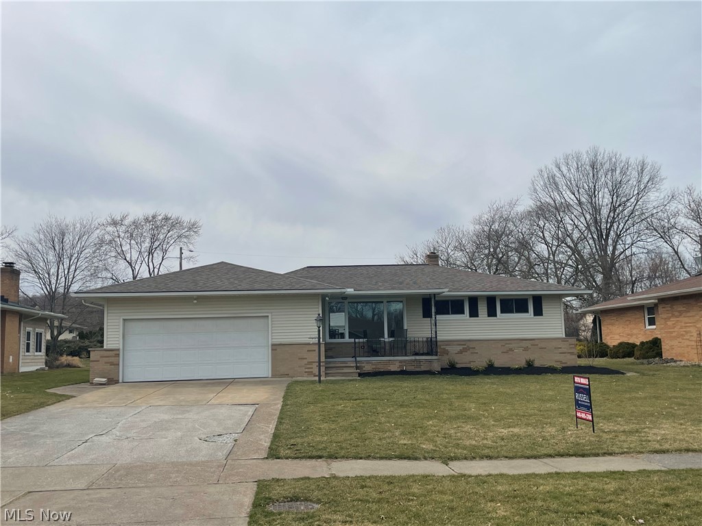 Completely remodeled 3 bedroom ranch on highly sought location! This New home features Granite counter tops with center island, stainless steel appliances, open floor plan, spacious rooms, enormous partially finished basement and beautiful back yard for entertainment. Upgrades include kitchen 20201, flooring thru out 2021, Waterproofed 2021, paint 2021, carpet 2021, electrical 2021, Roof 2017, Brand NEW HVAC 2021 and Brand NEW AC 2021. NEW patio to be installed prior to transfer as well as new driveway. This home is move in ready and has everything compared to other homes. ALL offers will be considered.
