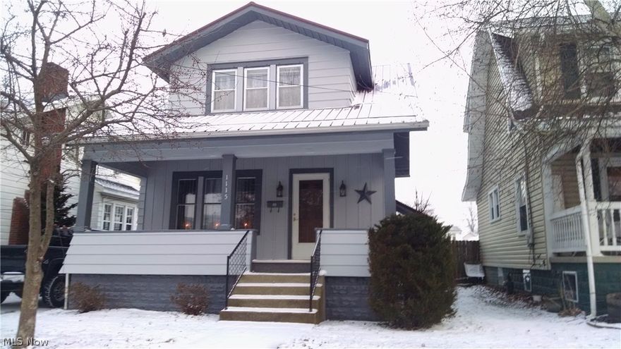 Great location! Nicely updated and cozy home. Large front porch and back patio for grilling.  Updated kitchen with new ceiling, light fixtures, stainless steel sink with garbage disposal, new counter tops, ceramic floor, and stainless steel appliances Summer 2014. Nice woodwork throughout with new carpeting installed through the living room, dining room , hallway and bedrooms Spring 2015. New metal roof Summer of 2014. Most replacement windows. Exterior of the home, garage and shed was freshly painted Fall of 2015. 40x160 lot. Walk to the stadium or Water Park.