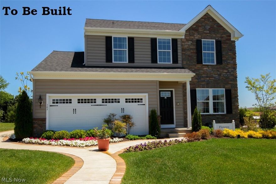 Last Chance!! To Build New Construction in Berea’s Sandstone Ridge location! 
Build the Florence with a Craftsman Style Brick Exterior! Inside the home you will find an open floor plan with 9ft ceilings a spacious Kitchen including a Morning Room, 42’’White Cabinets, Upgraded flooring in Kitchen, Morning Room, and Foyer, oversized Gourmet Island, GE Stainless Steel Appliances, opening into an Oversized Great Room! 
The upstairs offers 3 bedrooms, 2 Full baths, and a second floor loft overlooking the stairway
Selling Fast! Hurry in today to get the building process started! 
Photos for Illustration purpose. TO-BE- BUILT! 
Visit the Model Home at 104 Sandstone Ridge Way, Berea, Ohio 44017