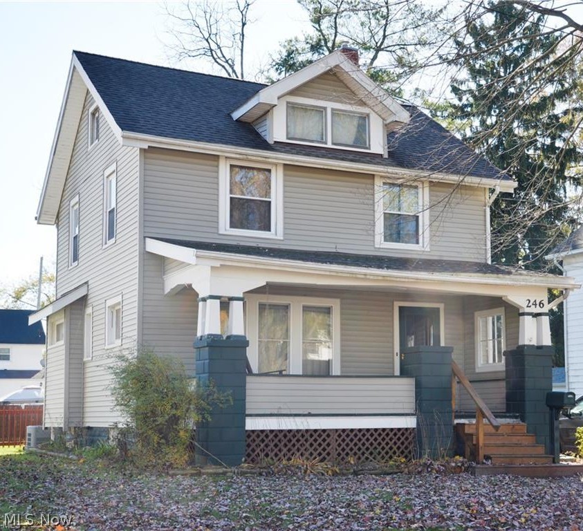 Check out this great house in Newton Falls with 3 beds, 1 bath with character and plenty of space. As you enter into this house you are greeted with two tone cabinetry, openness into the dining room the ideal layout to entertain. Great woodwork throughout that holds its character. Off the dining room is sliding glass doors that lead to a nice sized deck and fenced in backyard and a detached 2 car garage. Back inside, offers a large living room and then the large front porch, ideal for a porch swing overlooking your great neighborhood. Upstairs offers 3 decent sized bedrooms with plenty of closet space and solid 6 panel doors. Updated bathroom full bathroom. Pull down attic access. Basement has plenty of space for storage and another usable toilet. Updated roof, 100 amp panel, hot water tank, and some vinyl windows. Newton Falls school district. Come check this out before its too late!