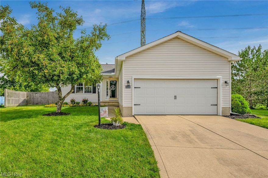 This lovely split level home sits on a cul-de-sac in North Ridgeville.  Many recent updates give this home a chic and modern vibe.  Loads of space including 3 bedrooms and 3 full bathrooms.  Unlike many split level homes, this one has a basement area for additional storage.  Huge fenced in backyard with a covered patio and a shed.  Check out this gem for yourself!