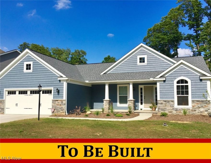 Phase 3 SOLD OUT!!! New Phase 4 coming later 2025. Listing is example of **To-Be-Built** for Phase 4 in Oldestone Crossing (Lake Township Schools). Model Home located @ 2693 Ledgetsone Dr NW, Uniontown (Lake Twp). Visit us to be added to our CALL LIST for Phase 4. The Chatham Ranch Plan by Patrick Long Homes Close to I-77 and the Historical Hartville Area. LakeTownship Schools. 3-rd Car Garage option on some lots. Split-Bed Owner Suite plan features Main-Floor Living and 2 additional beds w/ optional Den/Study.Make it your own with popular custimizations; Chimney Hoods, Upgraded Cabinetry features, ShoeBench, Granite or Cambria Quartz Kitchens/Baths with tiled backsplash and cabinet lighting, Vaulted or Trayed Ceilings.Floor to Ceiling Windows in Great Room & Dining. Add a Gas Fireplace with Dry-Stack Stone Face, Custom Ship-LapAccents or full-stone and more! Owner's Bath can accommodate a Deluxe Tiled Shower with Freestanding or Garden Tub.Covered Decks, Patios or Porches available. Appliance Packages offered. Deluxe Laundry Features available. Ask us aboutfinishing the basement! The Photos depict similar completed homes & may include upgraded features. See Salesperson toverify features and finishes included. Taxes shown are for land only or not available. **“Starting At” price generally refersto the base house, before addition of upgraded finishes, features, and buyers’ customizations. Some photos depictupgraded elevations and/or optional features available at additional cost and may not represent the lowest-priced homesoffered in OldeStone **In this time of rapidly escalating building materials costs Base Prices are Subject to Change at anytime prior to accepted purchase agreement.