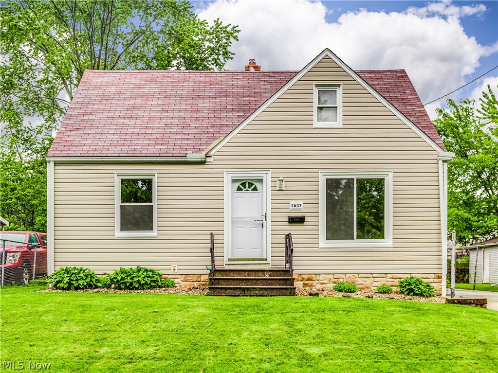 Check out this recently renovated Cape! You will be pleasantly surprised by the updates in this home. The home has been freshly painted with new flooring and carpeting though out. The living area is spacious with a beautiful picture window. You will love the kitchen! The updates are very bright and cheery, very tastefully done. There are new stainless steel appliances, subway tile and white cabinets. There are two bedrooms on the main level and a full updated bath. The second level bedroom is very roomy and has ample storage. There is a one car garage with garage door opener. Also a new driveway and patio area for your enjoyment. Some other updates include a new hot water tank 2020, new plumbing 2020, new carpet and flooring 2020. Basement waterproofing work and sump pump 2020.
