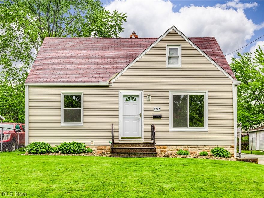Check out this recently renovated Cape! You will be pleasantly surprised by the updates in this home. The home has been freshly painted with new flooring and carpeting though out. The living area is spacious with a beautiful picture window. You will love the kitchen! The updates are very bright and cheery, very tastefully done. There are new stainless steel appliances, subway tile and white cabinets. There are two bedrooms on the main level and a full updated bath. The second level bedroom is very roomy and has ample storage. There is a one car garage with garage door opener. Also a new driveway and patio area for your enjoyment. Some other updates include a new hot water tank 2020, new plumbing 2020, new carpet and flooring 2020. Basement waterproofing work and sump pump 2020.