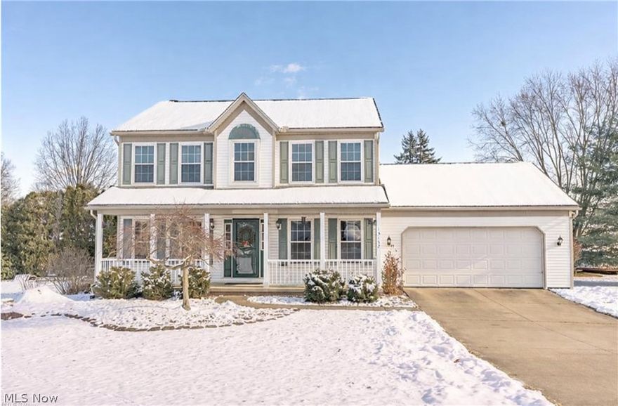 Open House 2-28-26 12-1:30pm. This well-maintained two-story home offers over 1,700 sq. ft. of living space plus 400+ sq. ft. of finished lower-level area, giving buyers the flexible space they’re looking for this spring. The main level features an open layout with updated flooring (2019), a bright living room, dining area, kitchen, and convenient first-floor laundry and half bath. Sliding doors lead to the deck and backyard—perfect timing for outdoor entertaining as the weather warms. Upstairs includes three bedrooms and two full baths, highlighted by a spacious primary suite with a walk-in closet and private bath. Brand-new flooring in the primary bedroom, closet, and bath adds a clean, move-in-ready feel. The finished lower level provides additional versatility with a recreation room, office or potential fourth bedroom option, and bonus flex space for hobbies, workouts, or storage. The exterior offers classic colonial curb appeal with a welcoming front entry and mature landscaping. A spacious rear deck overlooks the backyard and provides the perfect setting for spring and summer gatherings, grilling, or relaxing evenings outdoors. The yard offers usable space for play, pets, or gardening while still being easy to maintain The oversized two-car attached garage offers ample room for vehicles plus additional space for storage, tools, or hobby use. Located in a quiet neighborhood just minutes from Hartville’s popular shops, restaurants, parks, and Lake Local Schools, this property combines community appeal with everyday convenience. With spring inventory still competitive in this area, this home presents a strong opportunity for buyers seeking space, updates, and location near Hartville. Major mechanical updates completed in 2019 include the furnace and central air, offering peace of mind for the next owner.