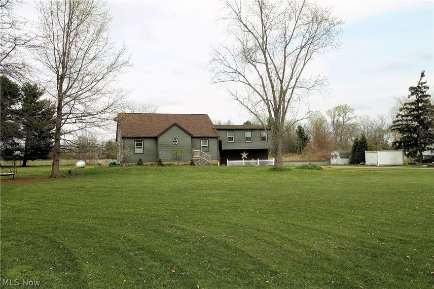 Welcome to this stunning, farmhouse retreat! This four bedroom, two full bath home offers over three acres of tranquil setting! The living room, dining room has been freshly painted, wood floors throughout. The bright open eat in kitchen offers abundance of cabinets, room for a small table, slider doors to the fabulous expensive deck where you can sit out an enjoy the gorgeous postcard setting. There is a first floor master suite with shiplap wall and has views of the picturesque property, and the first floor bathroom has been totally remodeled with new tub surround, new vanity counters, faucet and light. Upstairs you have three bedrooms, and a full bathroom with tub. Large family room over the garage offers new vinyl flooring, gives you more space to entertain, use as a playroom, office, rec room, etc. WOW! The unfinished basement has tons of storage and walk out to the two car attached garage. Outside you will find a 20x10 walk in stable, one acre pasture with electric fence with fen