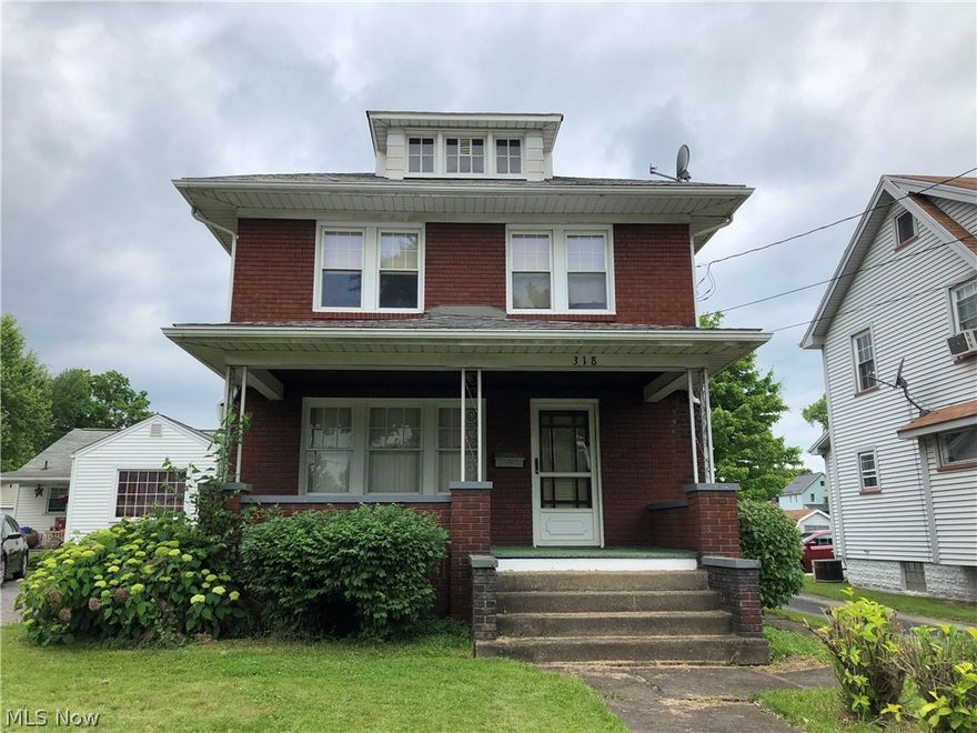 Solid well built brick home close to shopping, schools and recreation. Well maintained. Living room is a nice size with lovely brick fireplace. The dining room has gorgeous picture window with window seat and built in drawers. Kitchen has an attached breakfast nook. Gorgeous original trim and woodwork throughout. Upstairs has an semi-updated bath and 3 nice size bedrooms. Basement is clean and dry.  Extra shower and commode in basement. Newer roof and windows!!(w/exception of picture windows in LR and DR). With some fresh paint and minor kitchen remodeling,  this home could be a show stopper. Note:Possible that there are hardwood floors underneath the carpeting. Seller does not recall.